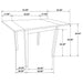 Kelso 5 Pc Dining Sets - Casa Morelos / Coahuila Furniture (Oklahoma City, OK)
