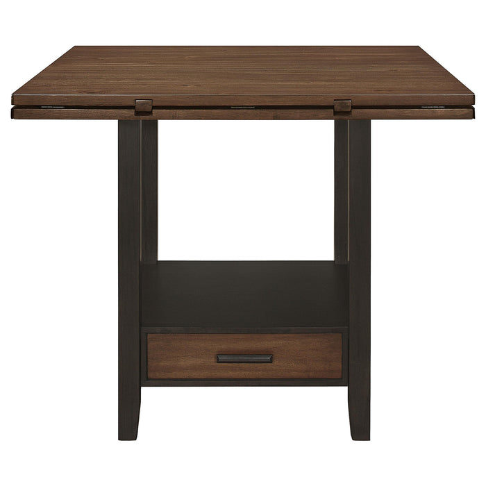 Sanford 60-inch Extension Leaf Counter Dining Table Espresso