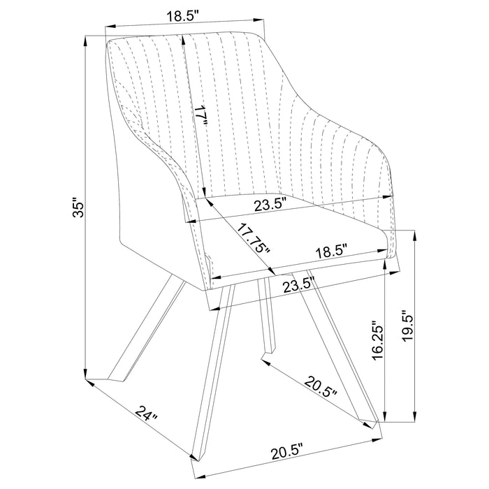 Arika Arm Chairs - Casa Morelos / Coahuila Furniture (Oklahoma City, OK)