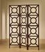 Vulcan 3-panel Geometric Folding Screen Tan and Cappuccino - Casa Morelos / Coahuila Furniture (Oklahoma City, OK)