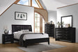 Briana Panel Bedroom Set California King, Eastren King, & Queen with Sleigh Headboard Black 4 & 5 Piece - Casa Morelos / Coahuila Furniture (Oklahoma City, OK)