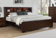 Jessica California King, E.king, & Queen Bed with Storage Headboard Cappuccino - Casa Morelos / Coahuila Furniture (Oklahoma City, OK)