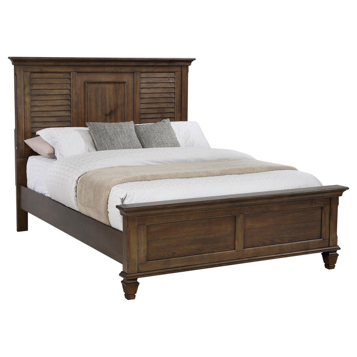 Franco Eastern King & Queen Panel Bed Antique White & Oak - Casa Morelos / Coahuila Furniture (Oklahoma City, OK)