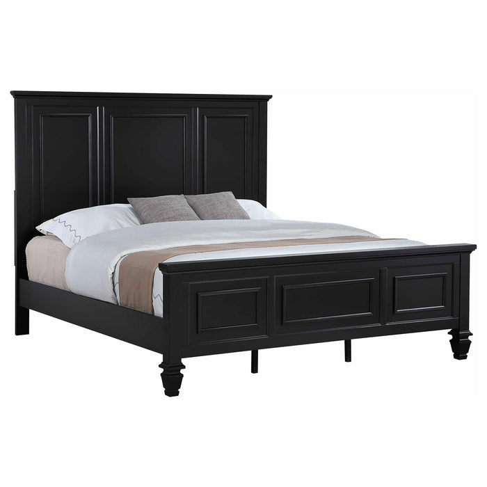 Sandy Beach 63-inch Wood Panel Bed Black - Casa Morelos / Coahuila Furniture (Oklahoma City, OK)