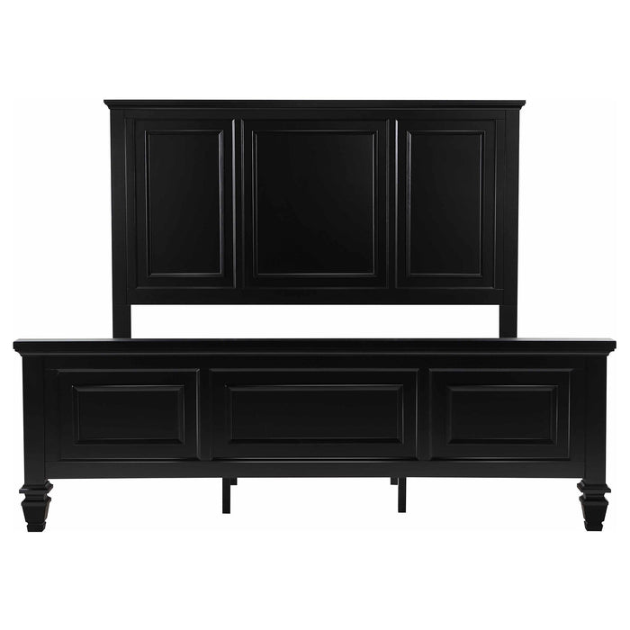 Sandy Beach 63-inch Wood Panel Bed Black - Casa Morelos / Coahuila Furniture (Oklahoma City, OK)