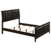 Carlton Full & Twin Upholstered Panel Bed Cappuccino and Black - Casa Morelos / Coahuila Furniture (Oklahoma City, OK)