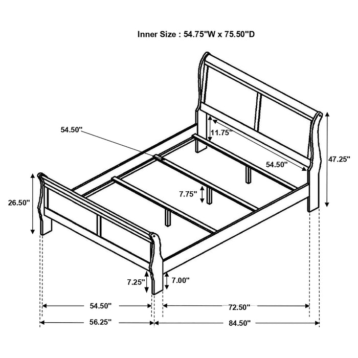 Louis Philippe Queen Beds - Casa Morelos / Coahuila Furniture (Oklahoma City, OK)