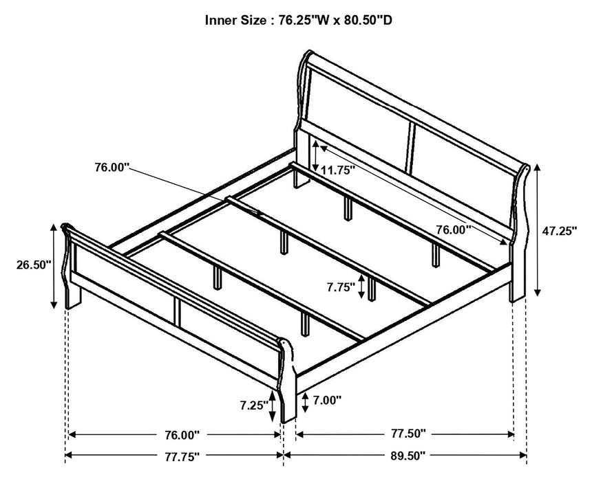 Louis Philippe Bedroom Set - Casa Morelos / Coahuila Furniture (Oklahoma City, OK)