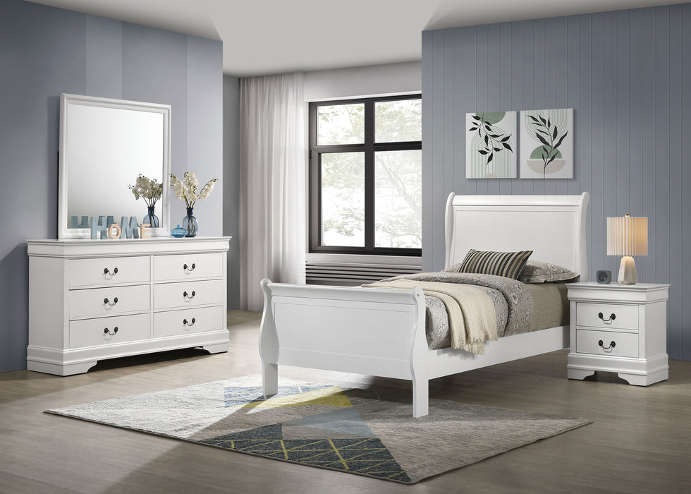 Louis Philippe 4 & 5 Piece Bedroom Set Full, Twin, King, & Queen - Casa Morelos / Coahuila Furniture (Oklahoma City, OK)