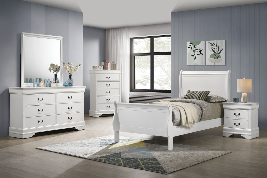 Louis Philippe 4 & 5 Piece Bedroom Set Full, Twin, King, & Queen - Casa Morelos / Coahuila Furniture (Oklahoma City, OK)