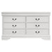 Louis Philippe 6-drawer Dresser White - Casa Morelos / Coahuila Furniture (Oklahoma City, OK)