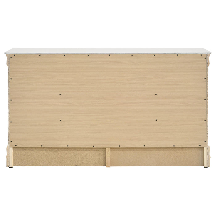 Louis Philippe 6-drawer Dresser White - Casa Morelos / Coahuila Furniture (Oklahoma City, OK)