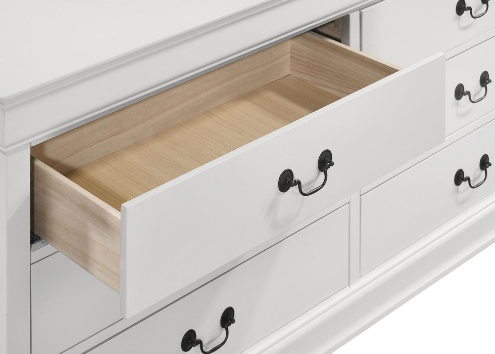 Louis Philippe 6-drawer Dresser White - Casa Morelos / Coahuila Furniture (Oklahoma City, OK)