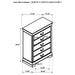Louis Philippe 5-drawer Bedroom Chest White - Casa Morelos / Coahuila Furniture (Oklahoma City, OK)