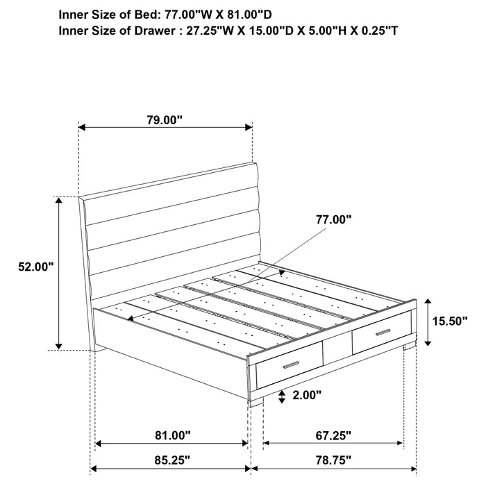 Felicity 5 & 4 Pc E.King, Queen, & Full Bedroom Set 2 - Casa Morelos / Coahuila Furniture (Oklahoma City, OK)