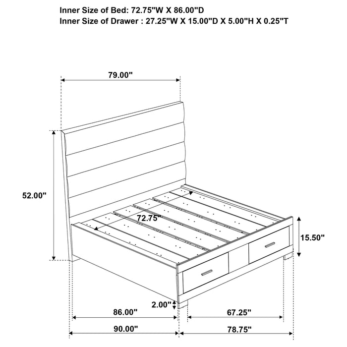 Felicity 5 & 4 Pc E.King, Queen, & Full Bedroom Set 2 - Casa Morelos / Coahuila Furniture (Oklahoma City, OK)