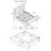 Kauffman Panel Platform Storage Bed - Casa Morelos / Coahuila Furniture (Oklahoma City, OK)