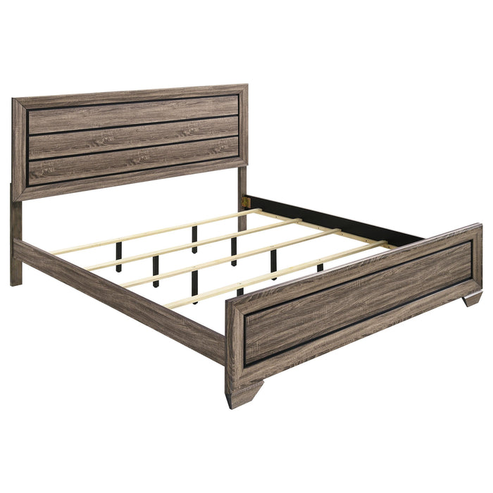 Kauffman California King, E.king, & Queen Panel Bed Washed Taupe - Casa Morelos / Coahuila Furniture (Oklahoma City, OK)