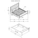 Kauffman Panel Platform Storage Bed - Casa Morelos / Coahuila Furniture (Oklahoma City, OK)