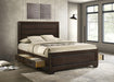 Kauffman California King, Eastren king, & Queen Storage Bed Dark Cocoa - Casa Morelos / Coahuila Furniture (Oklahoma City, OK)