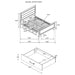 Kauffman Panel Platform Storage Bed - Casa Morelos / Coahuila Furniture (Oklahoma City, OK)