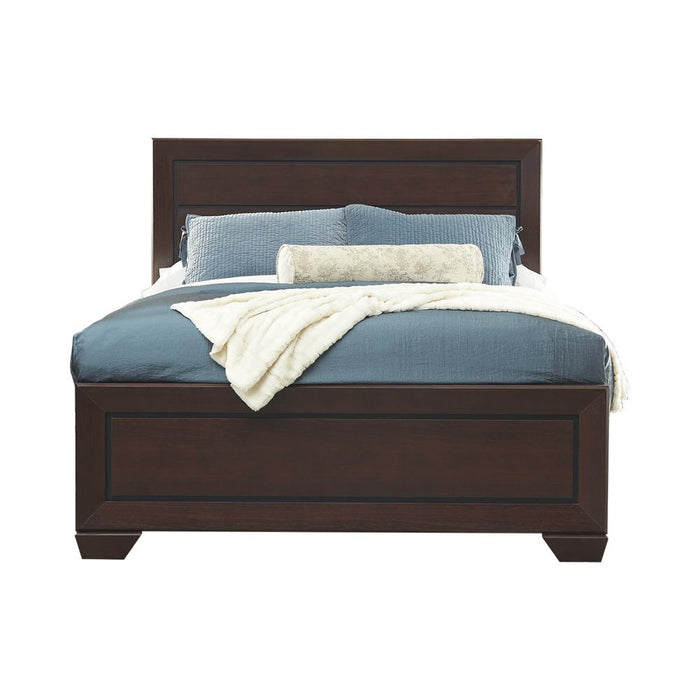 Kauffman California King, Eastren King, & Queen Panel Bed Dark Cocoa - Casa Morelos / Coahuila Furniture (Oklahoma City, OK)