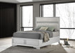 Miranda California King, E.King, Queen, Full, & Twin Bed Black & White - Casa Morelos / Coahuila Furniture (Oklahoma City, OK)