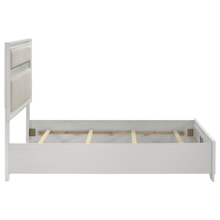 Miranda California King, E.King, Queen, Full, & Twin Bed Black & White - Casa Morelos / Coahuila Furniture (Oklahoma City, OK)