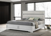 Miranda California King, E.King, Queen, Full, & Twin Bed Black & White - Casa Morelos / Coahuila Furniture (Oklahoma City, OK)