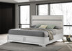 Miranda California King, E.King, Queen, Full, & Twin Bed Black & White - Casa Morelos / Coahuila Furniture (Oklahoma City, OK)