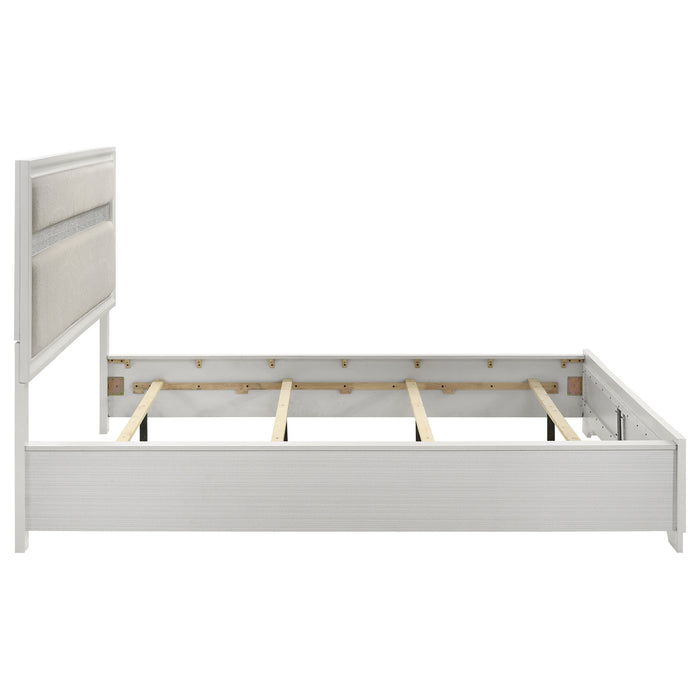 Miranda California King, E.King, Queen, Full, & Twin Bed Black & White - Casa Morelos / Coahuila Furniture (Oklahoma City, OK)