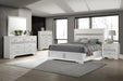 Miranda California King, E.King, Queen, Full, & Twin Bed Black & White - Casa Morelos / Coahuila Furniture (Oklahoma City, OK)