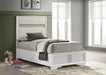 Miranda California King, E.King, Queen, Full, & Twin Bed Black & White - Casa Morelos / Coahuila Furniture (Oklahoma City, OK)