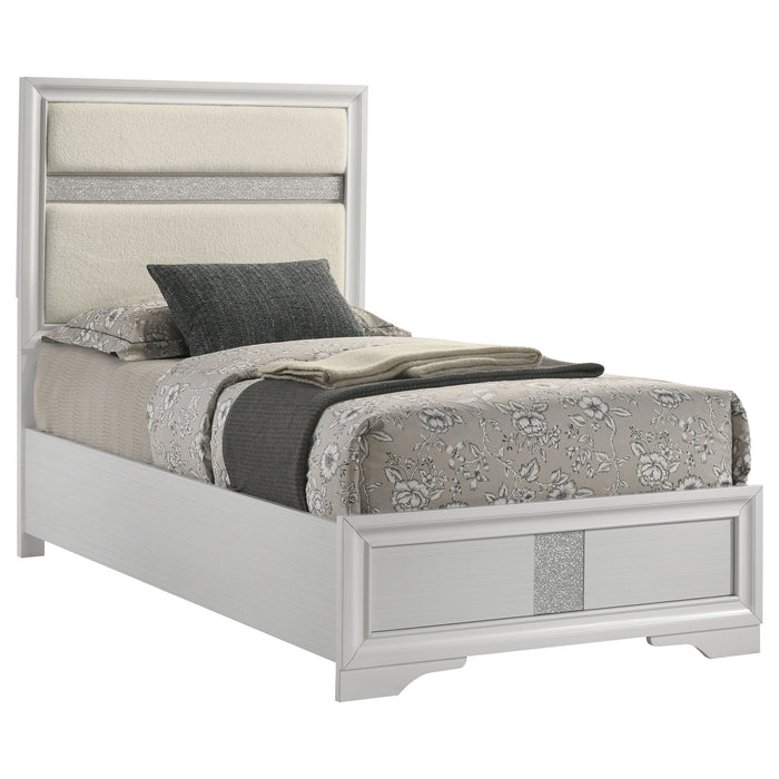 Miranda California King, E.King, Queen, Full, & Twin Bed Black & White - Casa Morelos / Coahuila Furniture (Oklahoma City, OK)