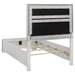 Miranda California King, E.King, Queen, Full, & Twin Bed Black & White - Casa Morelos / Coahuila Furniture (Oklahoma City, OK)