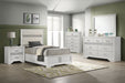 Miranda California King, E.King, Queen, Full, & Twin Bed Black & White - Casa Morelos / Coahuila Furniture (Oklahoma City, OK)