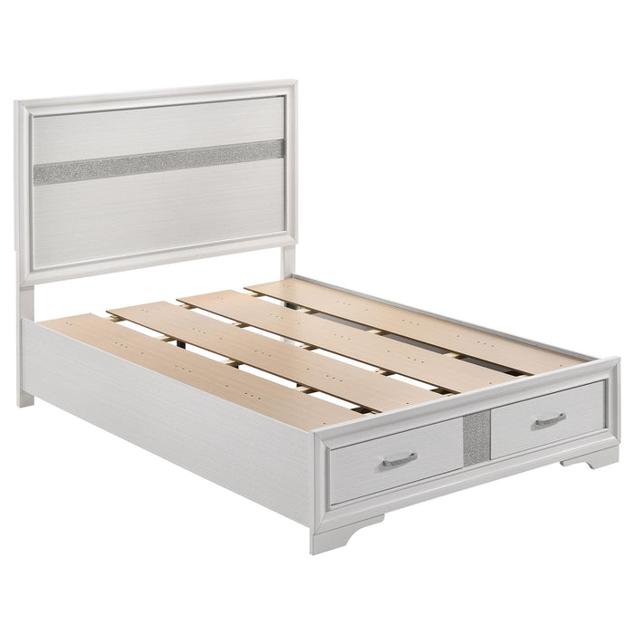 Miranda Full & Twin Storage Bed White - Casa Morelos / Coahuila Furniture (Oklahoma City, OK)