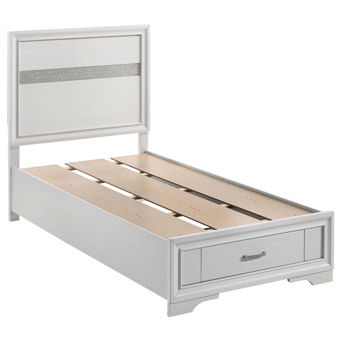 Miranda Full & Twin Storage Bed White - Casa Morelos / Coahuila Furniture (Oklahoma City, OK)