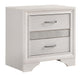 Miranda 2-drawer Nightstand Tray White - Casa Morelos / Coahuila Furniture (Oklahoma City, OK)
