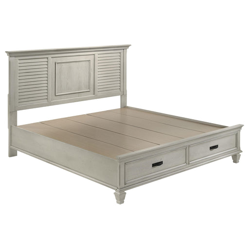 Franco Eastern King & Queen Storage Bed Antique White - Casa Morelos / Coahuila Furniture (Oklahoma City, OK)