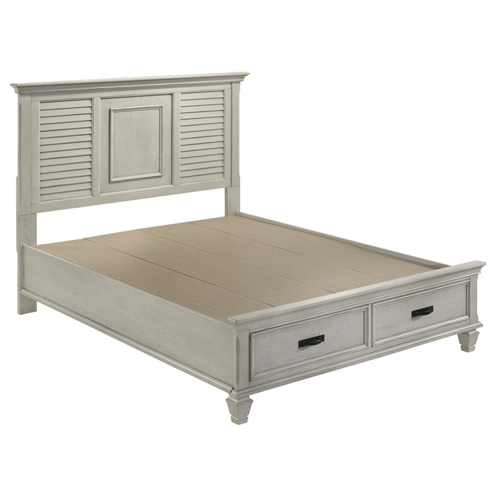 Franco Eastern King & Queen Storage Bed Antique White - Casa Morelos / Coahuila Furniture (Oklahoma City, OK)