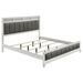 Barzini California King, E.King, & Queen Upholstered Panel Bed White - Casa Morelos / Coahuila Furniture (Oklahoma City, OK)