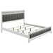 Barzini California King, E.King, & Queen Upholstered Panel Bed White - Casa Morelos / Coahuila Furniture (Oklahoma City, OK)