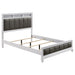 Barzini California King, E.King, & Queen Upholstered Panel Bed White - Casa Morelos / Coahuila Furniture (Oklahoma City, OK)