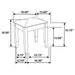 Barzini Vanity Stools - Casa Morelos / Coahuila Furniture (Oklahoma City, OK)