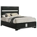 Miranda California King, E.King, Queen, Full, & Twin Bed Black & White - Casa Morelos / Coahuila Furniture (Oklahoma City, OK)