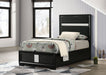 Miranda California King, E.King, Queen, Full, & Twin Bed Black & White - Casa Morelos / Coahuila Furniture (Oklahoma City, OK)