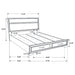 Miranda Bedroom Set with Storage - Casa Morelos / Coahuila Furniture (Oklahoma City, OK)