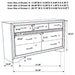 Miranda Bedroom Set with Storage - Casa Morelos / Coahuila Furniture (Oklahoma City, OK)