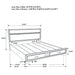 Miranda Bedroom Set with Storage - Casa Morelos / Coahuila Furniture (Oklahoma City, OK)
